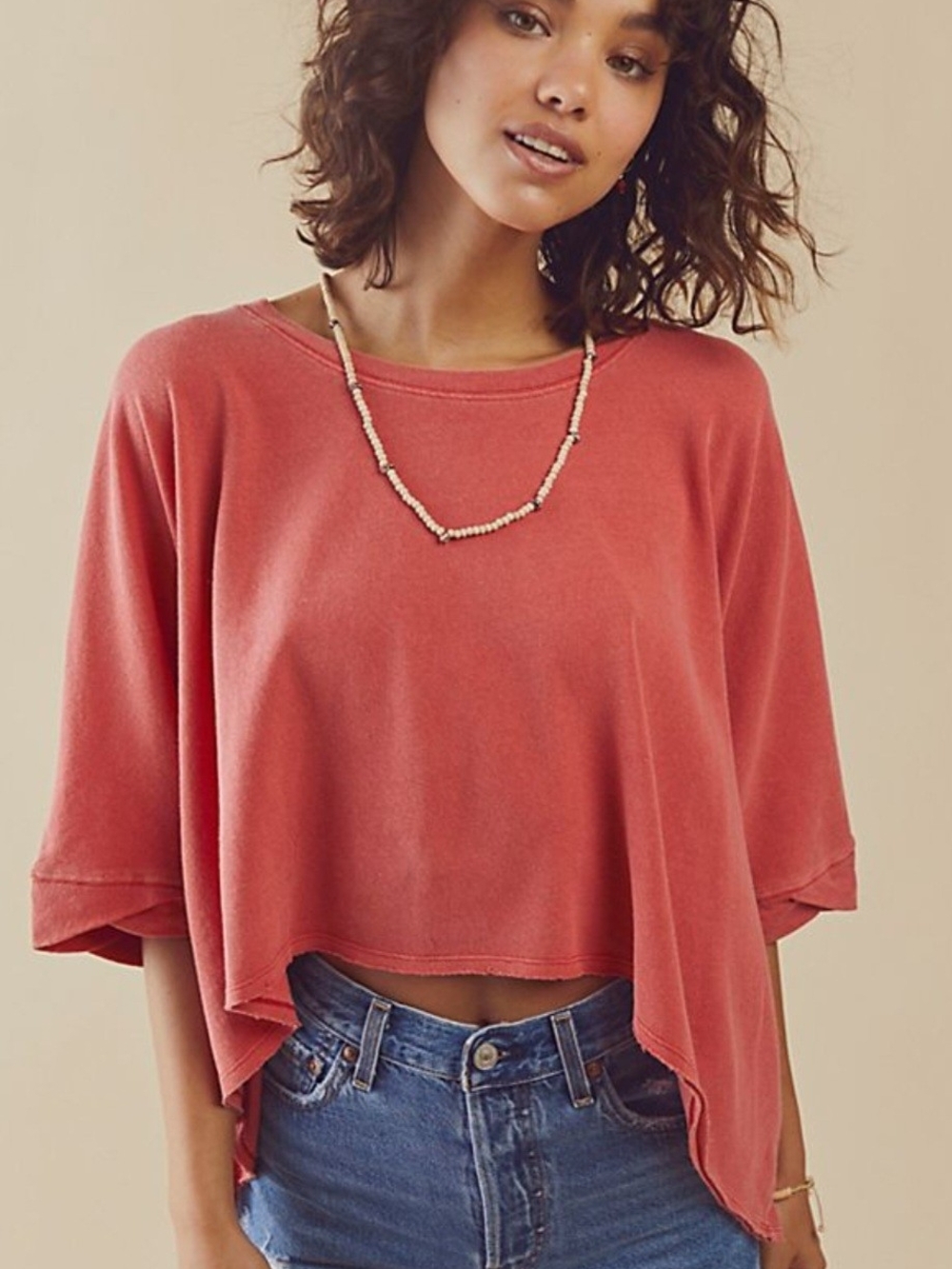 We The Free Coral Top